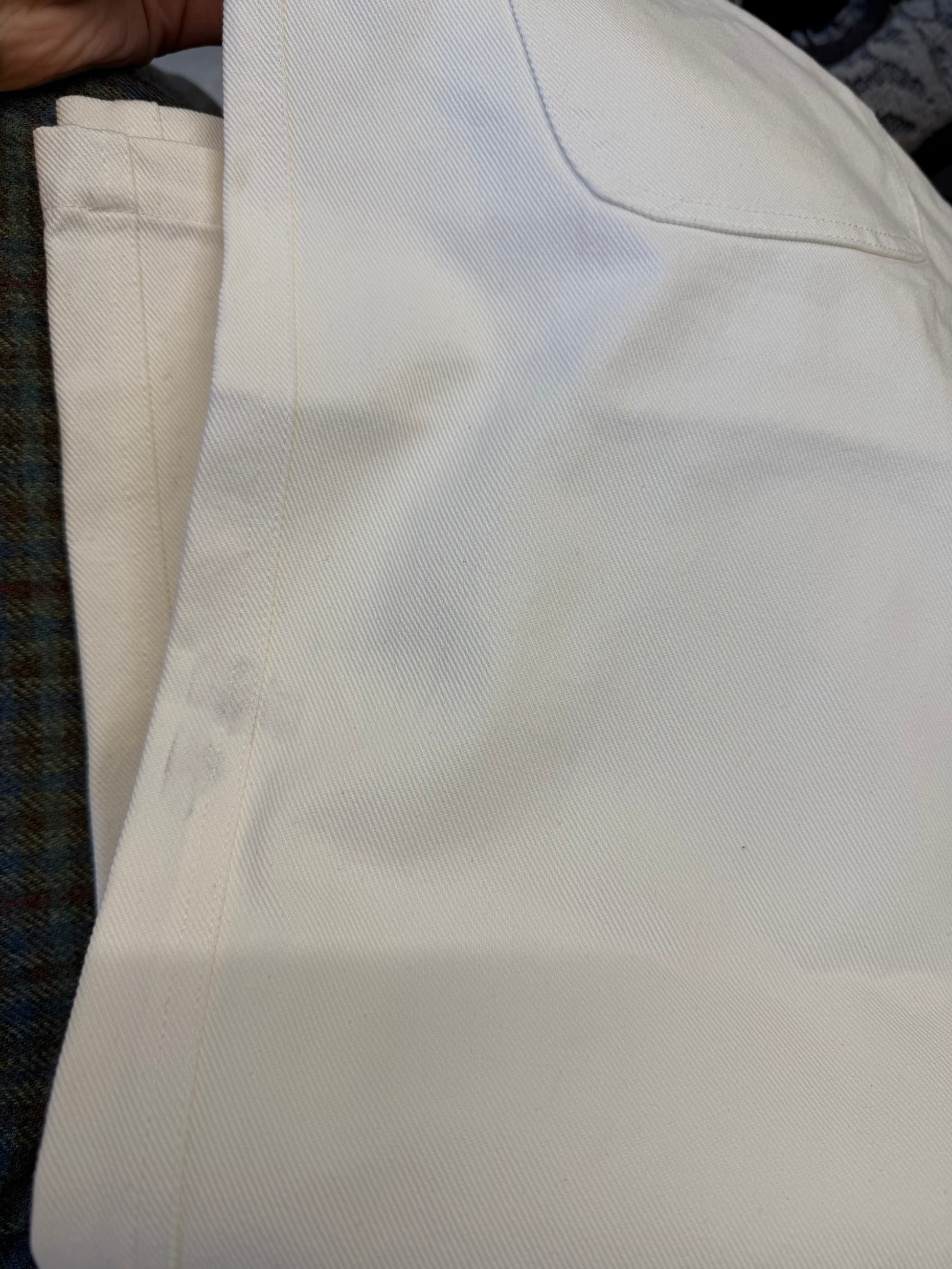 SAMPLE  cameron jean - white denim