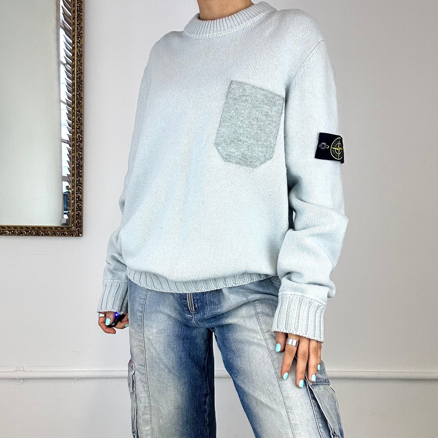 stone island knitted jumper