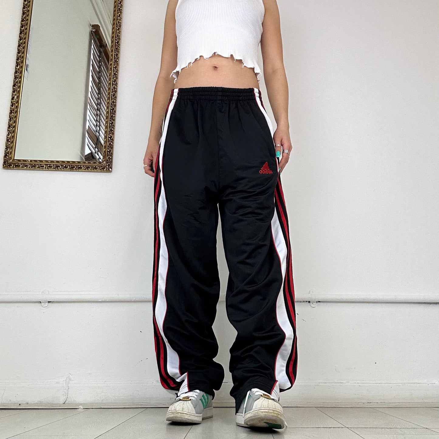 vintage adidas popper joggers