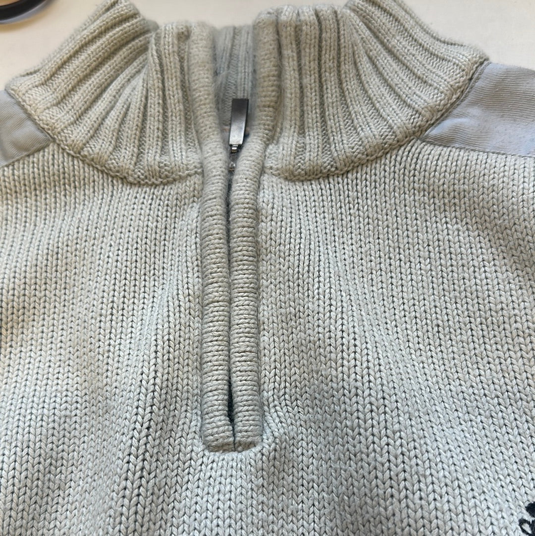 vintage grey adidas quarter zip