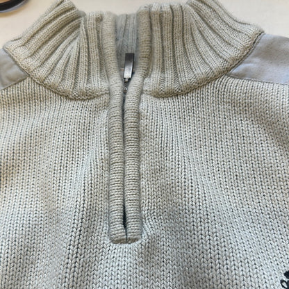 vintage grey adidas quarter zip