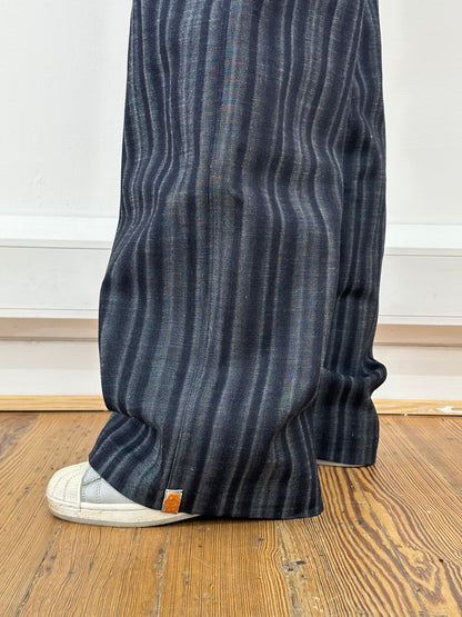 the slouch in striped denim