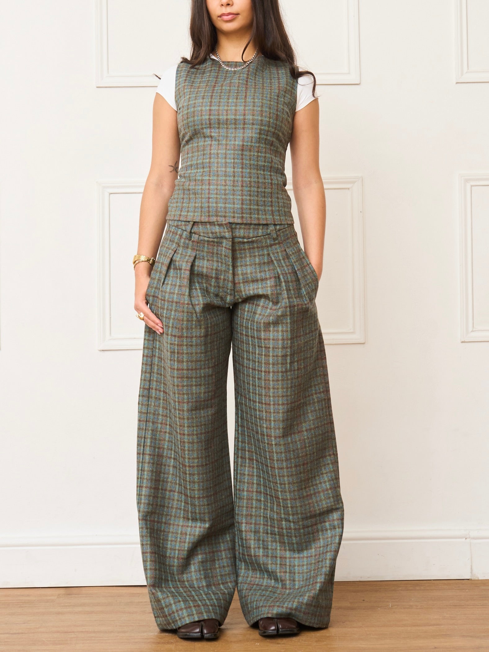 parker trouser - cedar wool