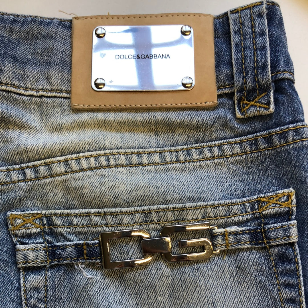 D&G denim mini skirt