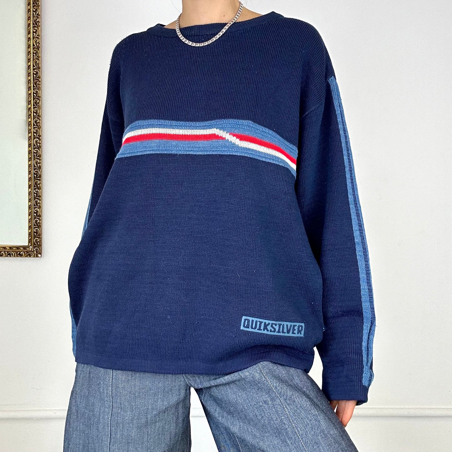 Quiksilver navy knitted jumper