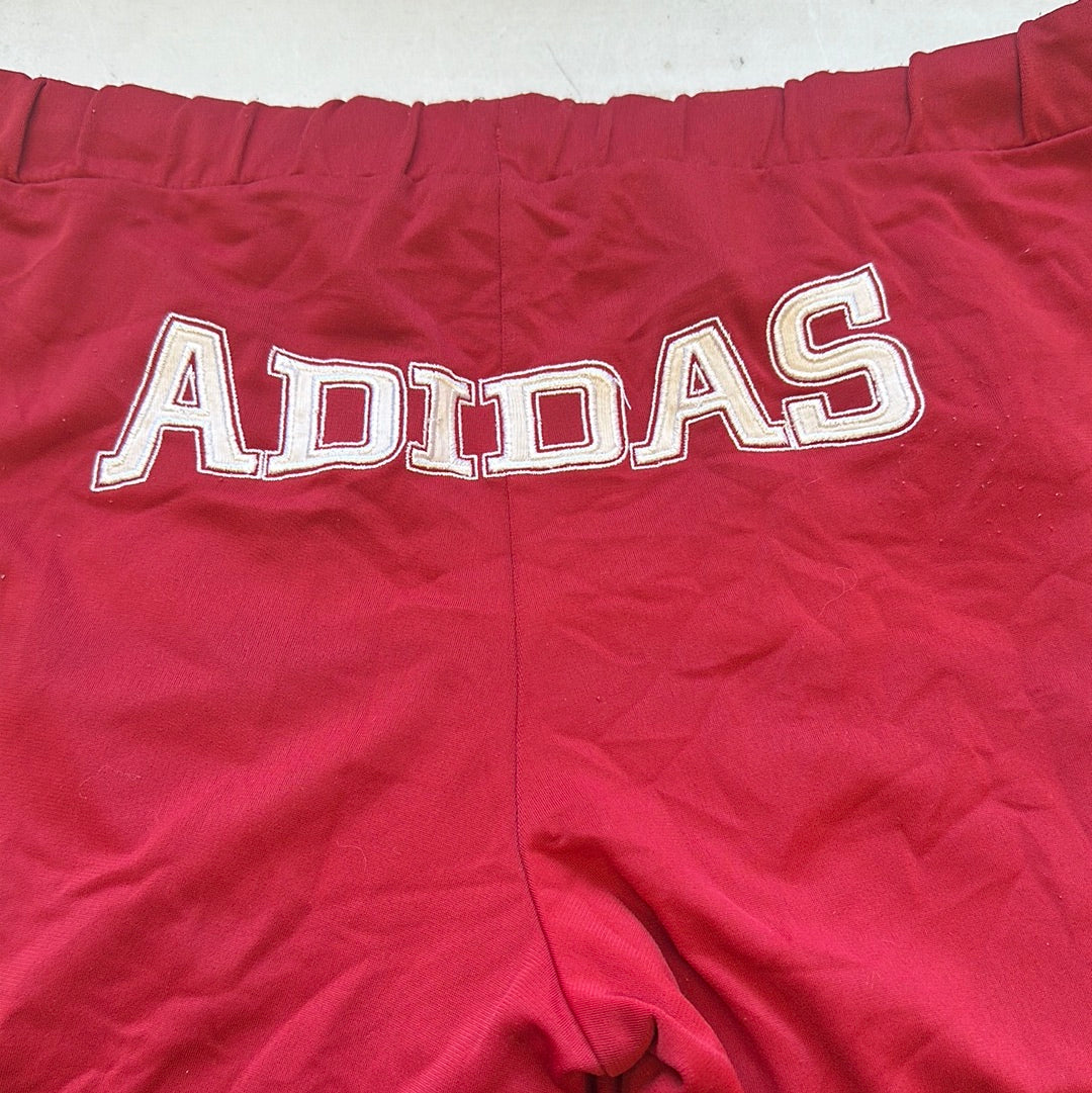 vintage red adidas joggers