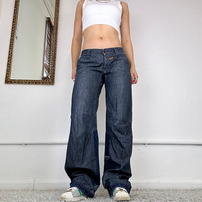 00's baggy patchwork jeans by g-star raw