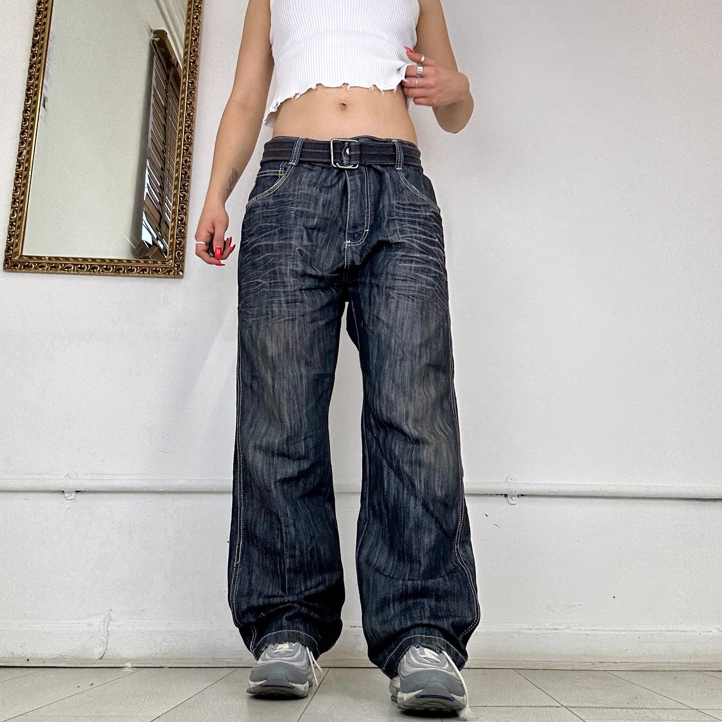 wide leg southpole jeans