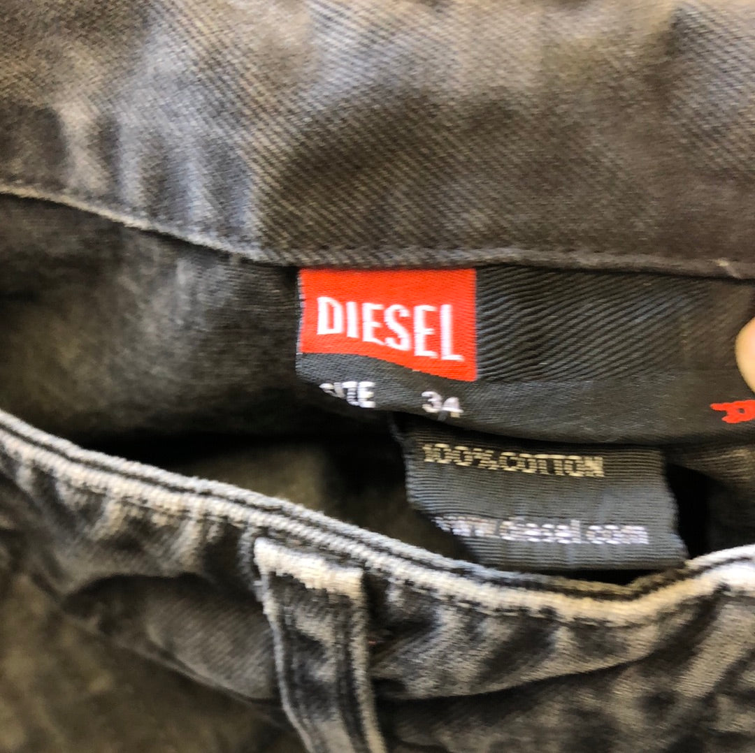 wide leg diesel cargo jeans