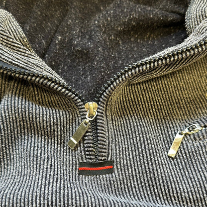 vintage striped quarter zip hugo boss sweater