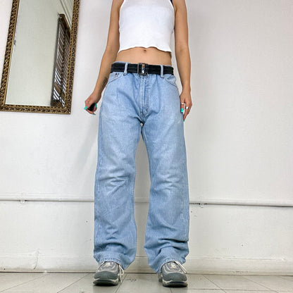 baggy light wash jeans by levi’s