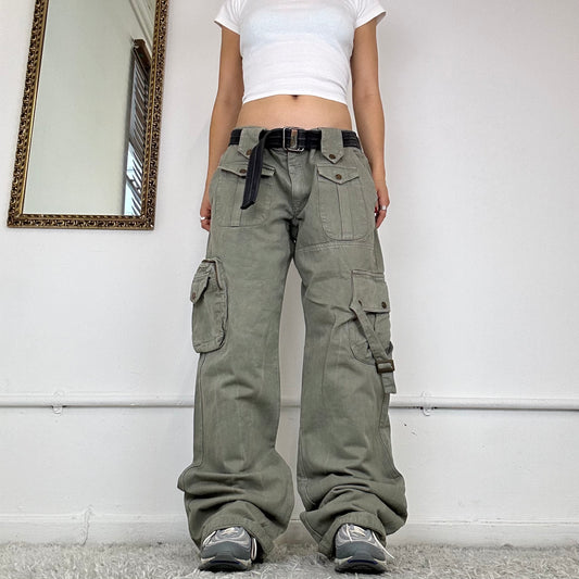 vintage baggy cargo combat trousers