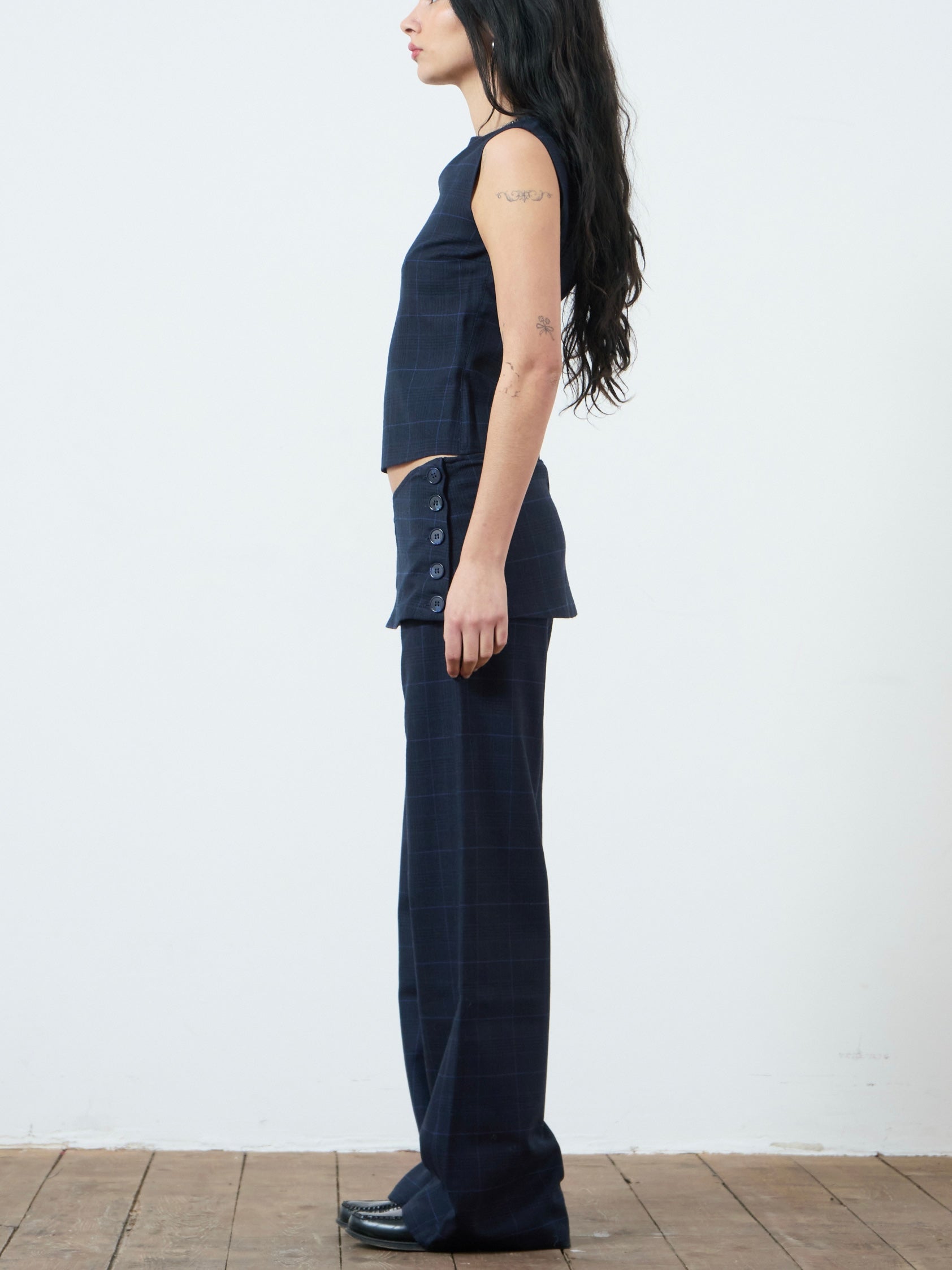 shay trouser - navy wool