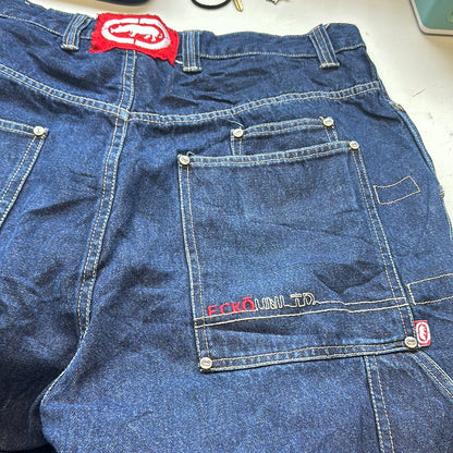 90’s baggy denim shorts by ecko unltd