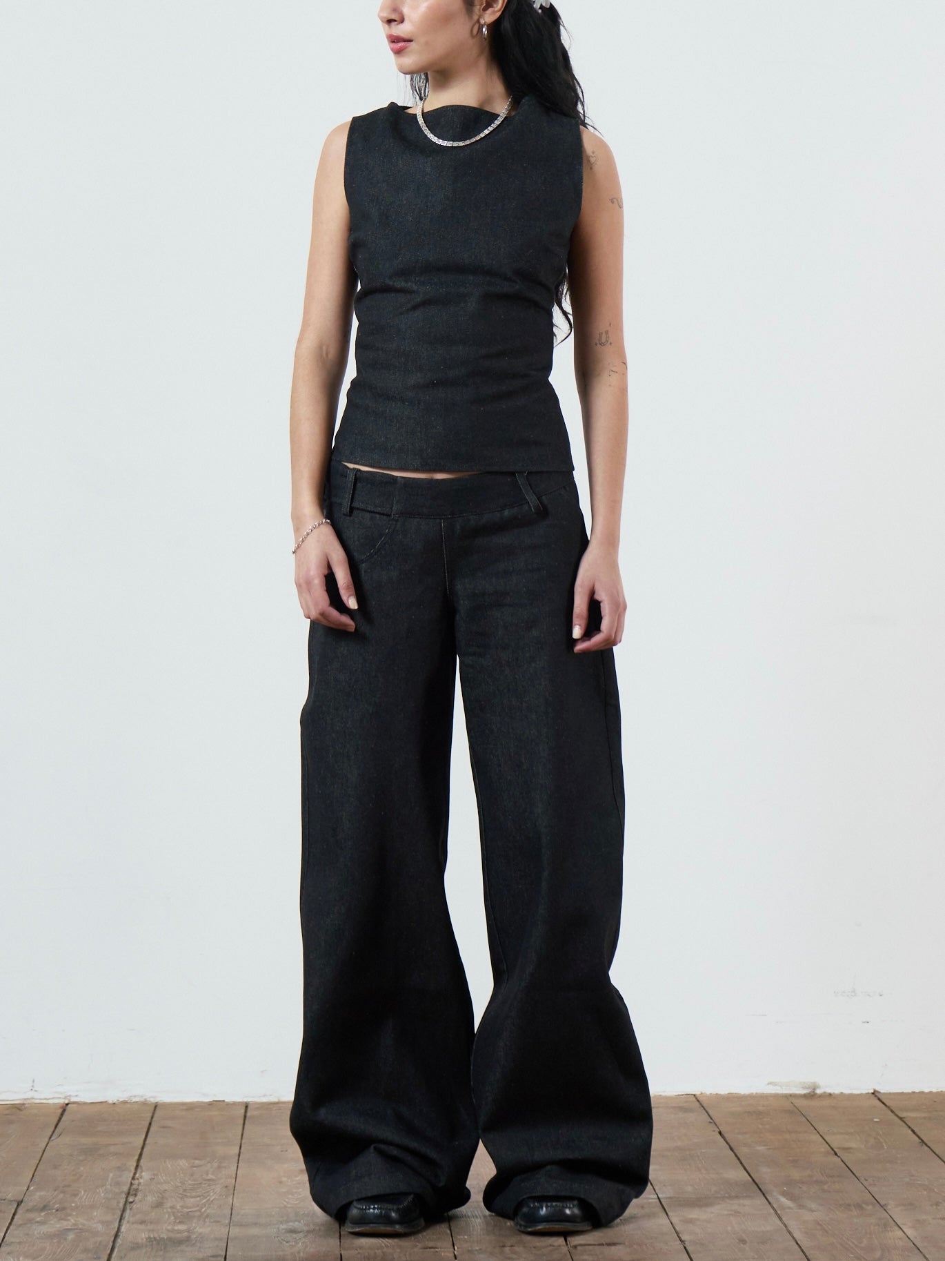 roman jean - dark grey denim