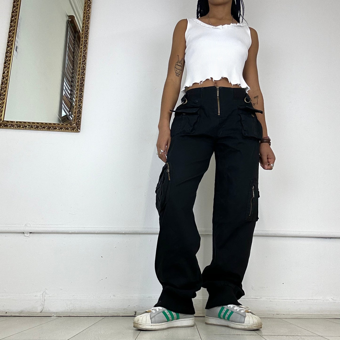 00's baggy cargo trousers