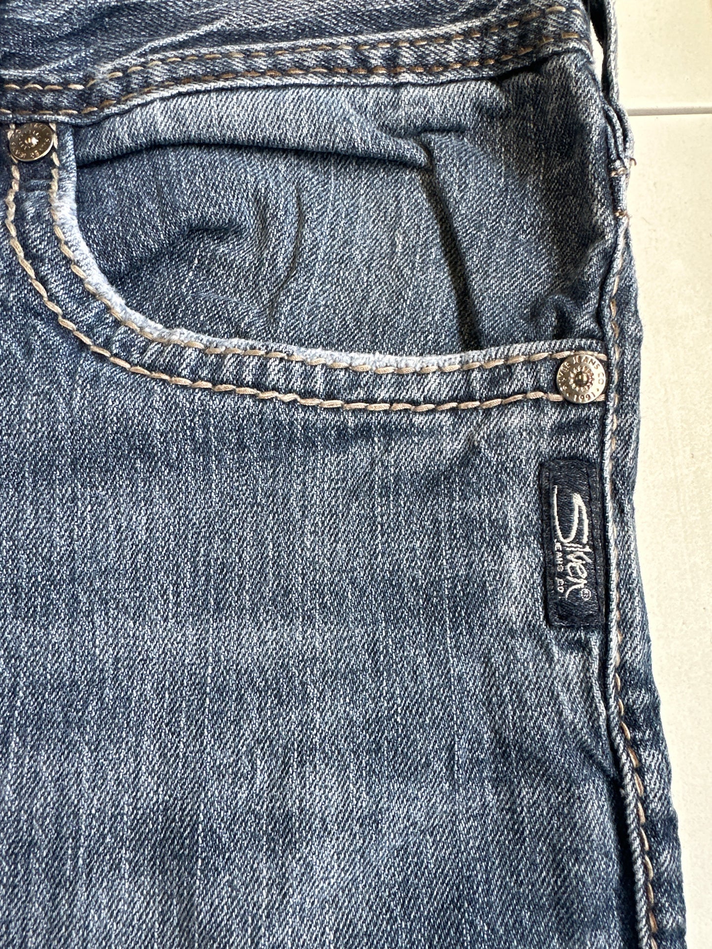 baggy dark wash jeans