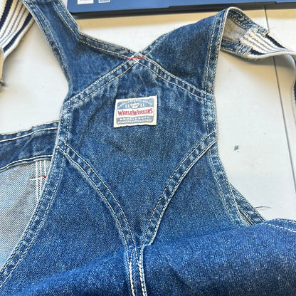 vintabe denim dungareers