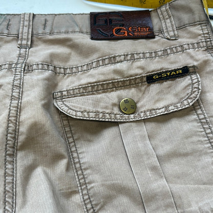 g-star baggy khaki cargo shorts