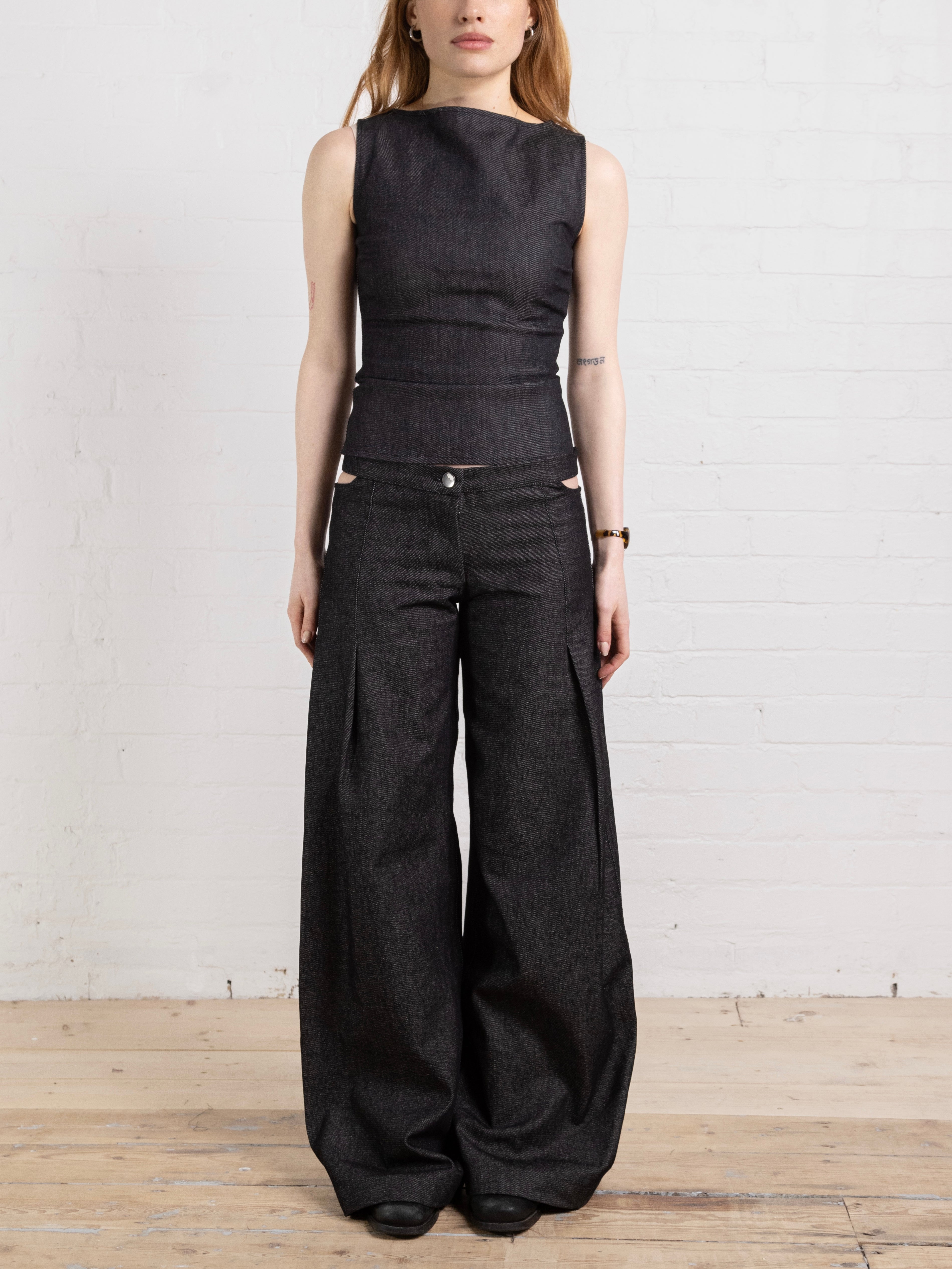 vivienne jean - dark grey denim