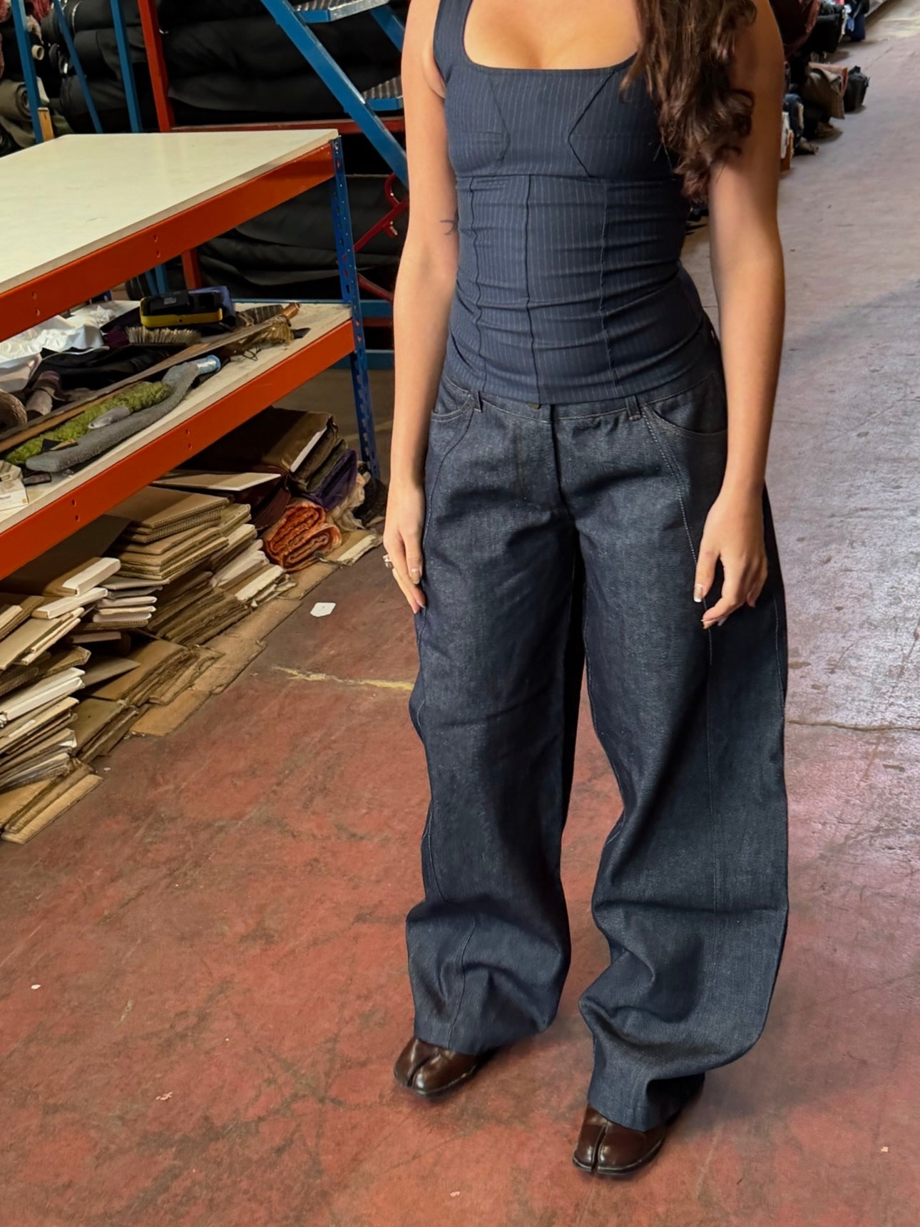 balloon jean - navy denim