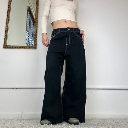 wide leg jeans by united colours of benetton