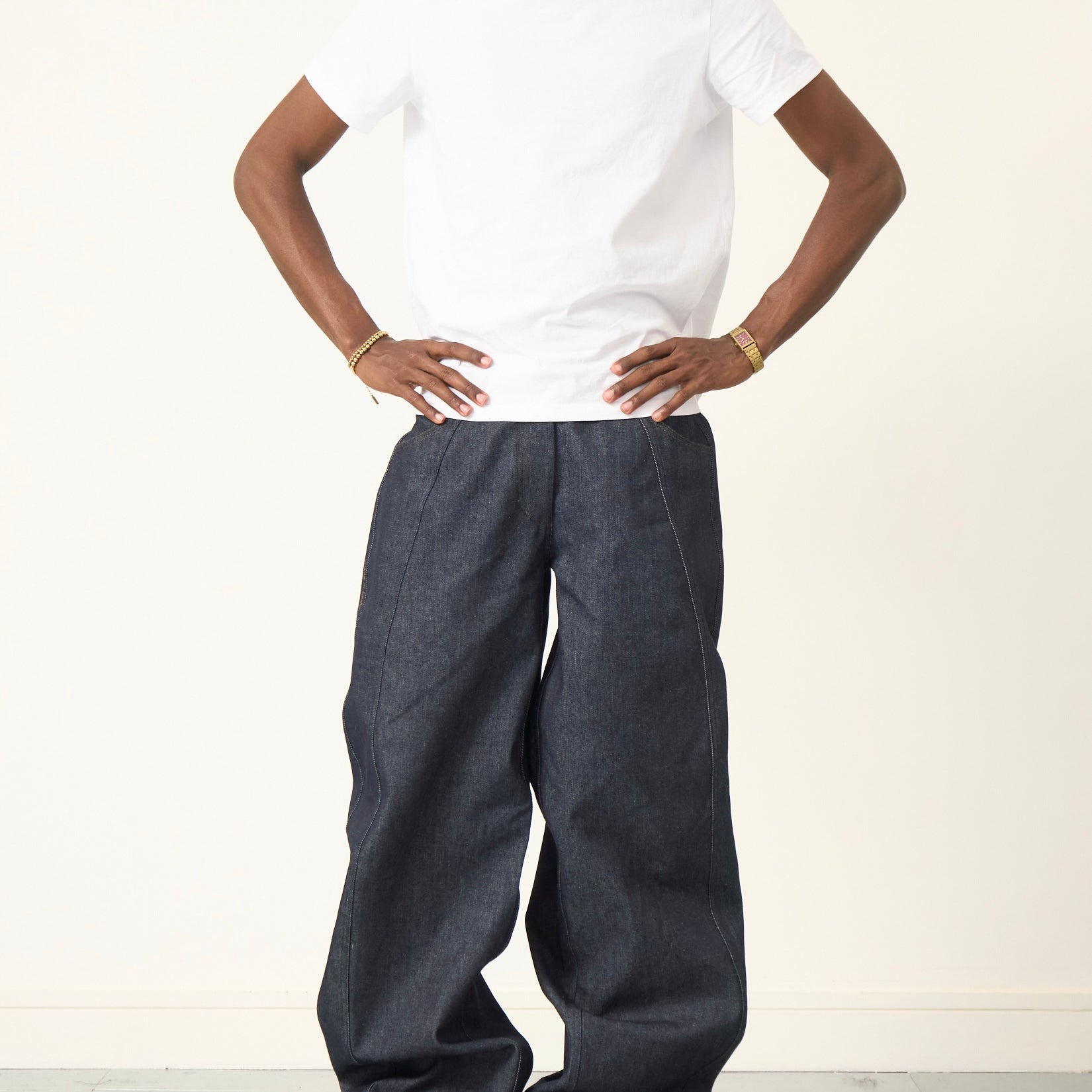 balloon jean - navy denim