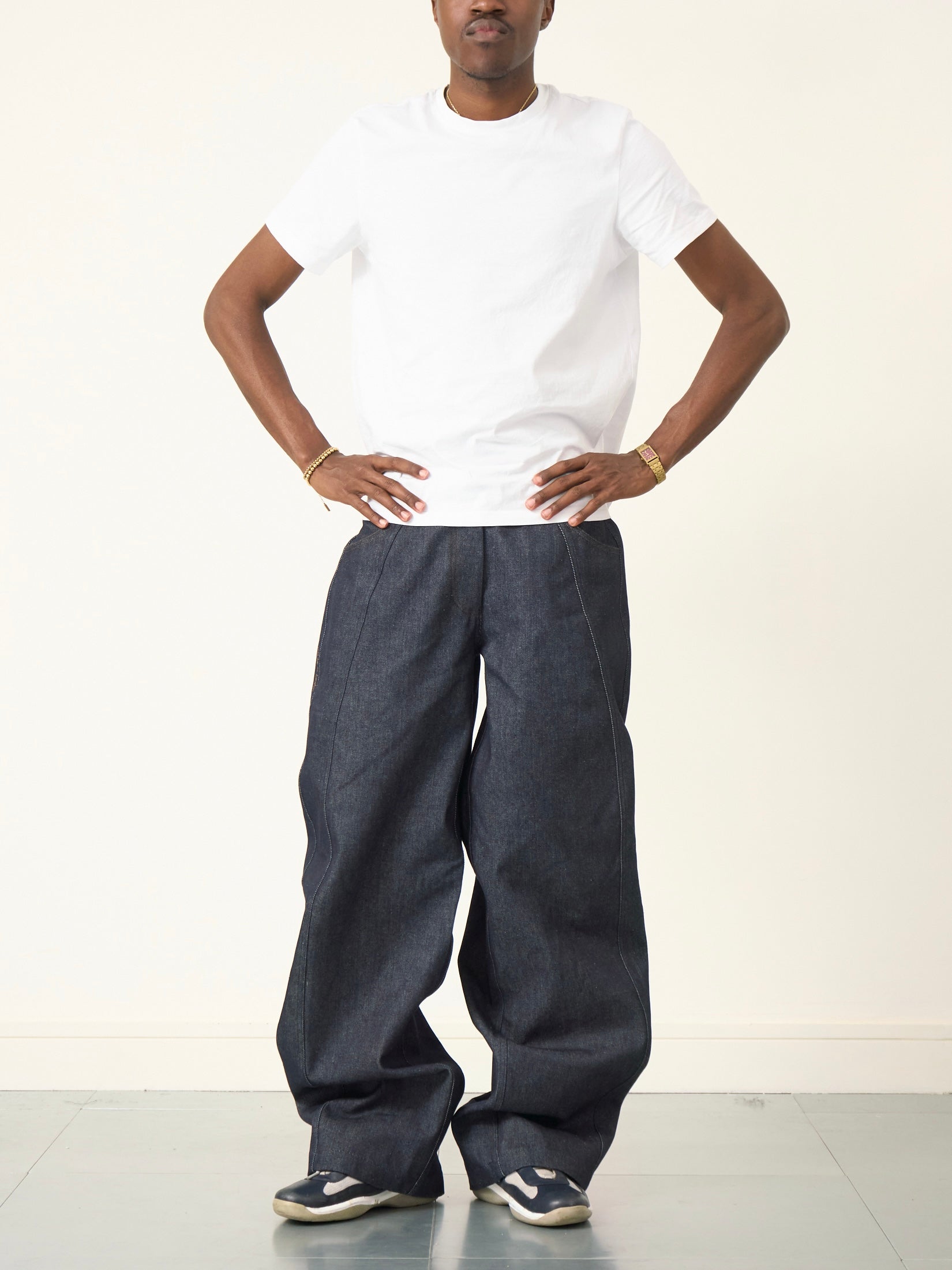 balloon jean - navy denim