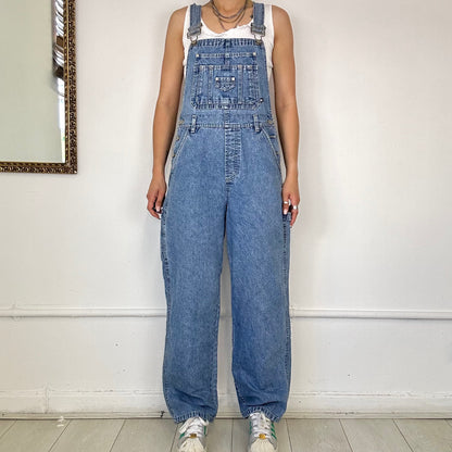 light wash denim dungarees