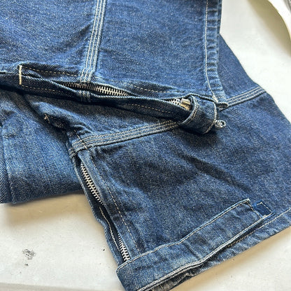 00's darkwash utility jeans