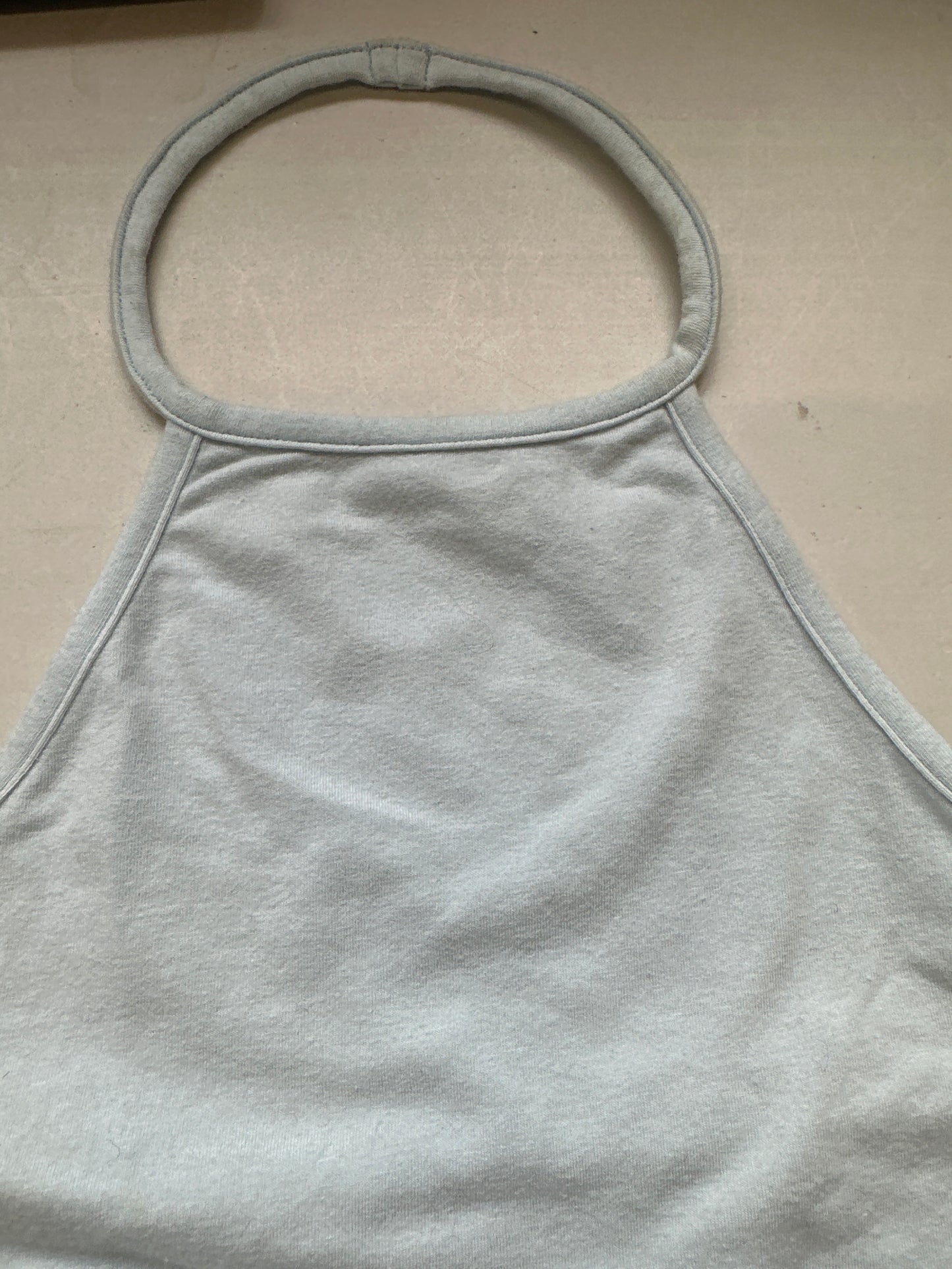 baby blue halter neck top