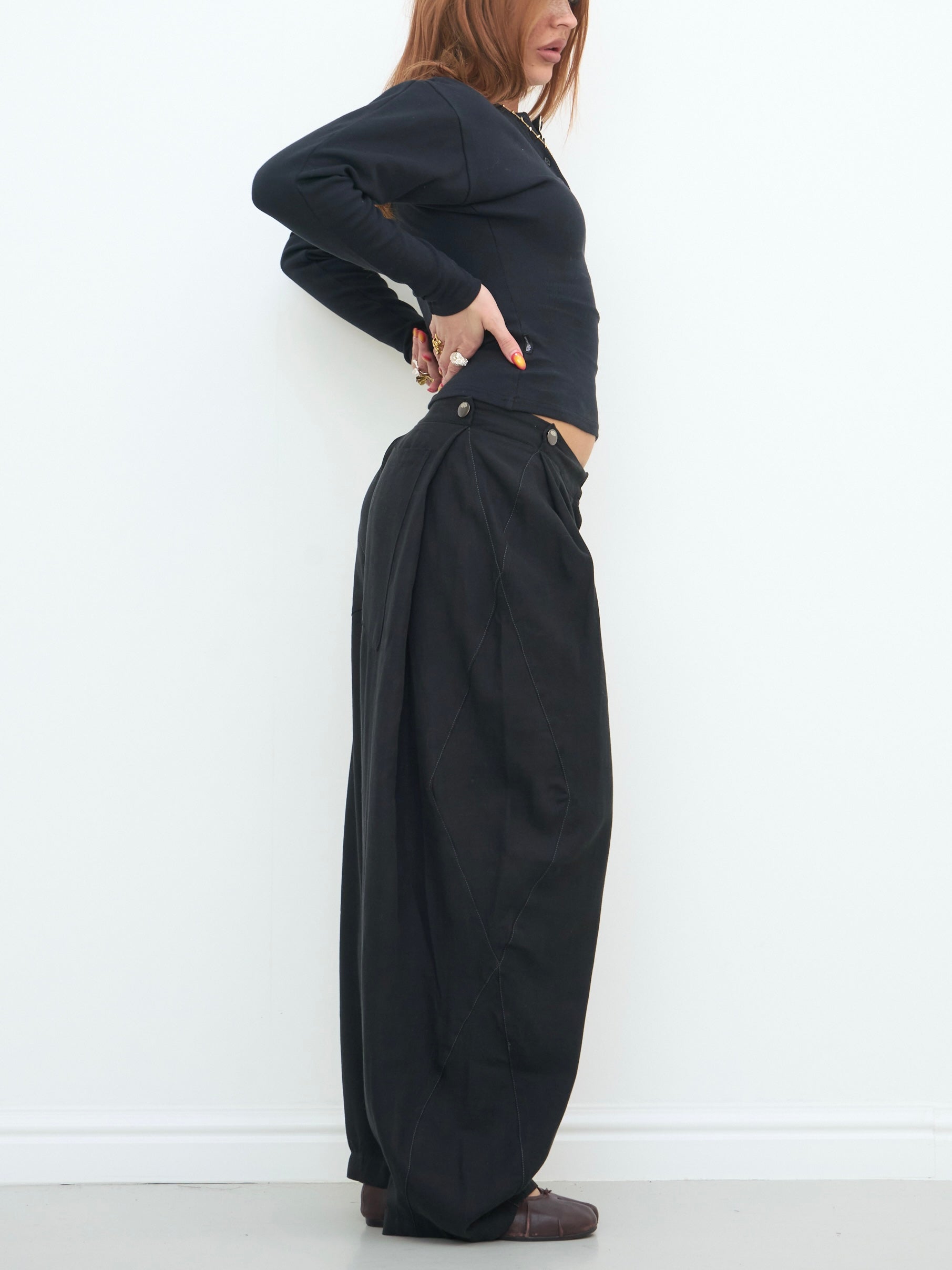 lumi trouser - black