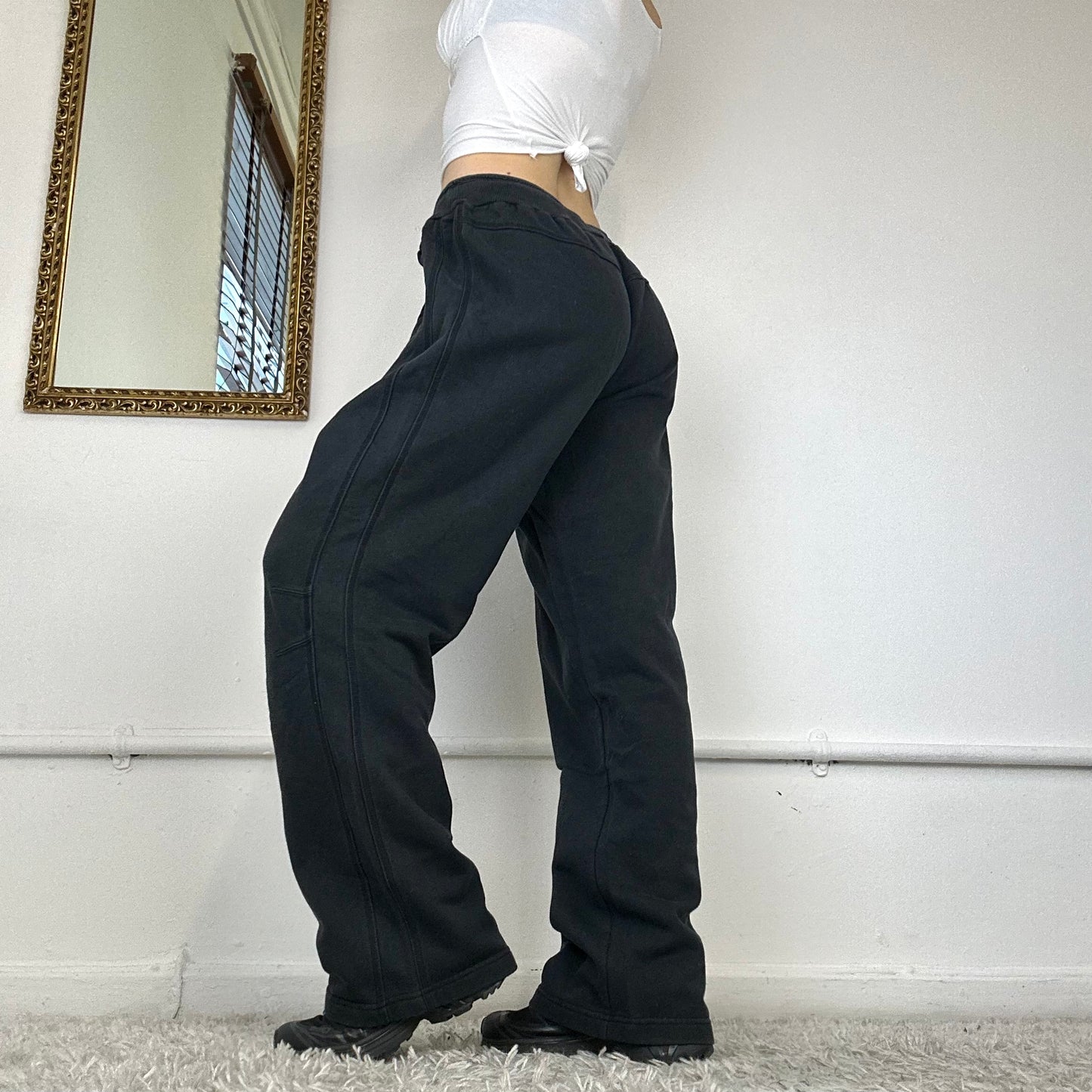 vintage wide leg nike joggers