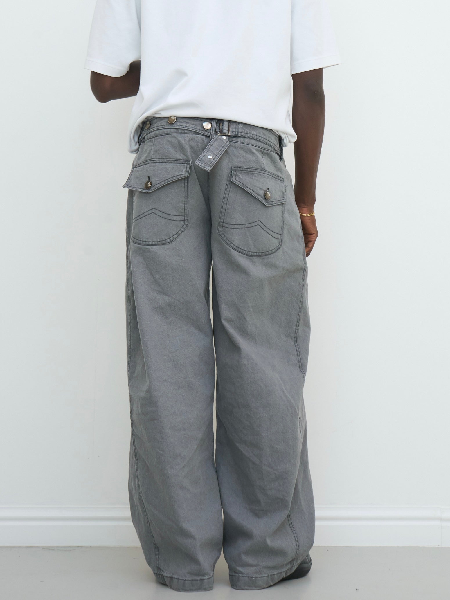 balloon jean - grey washed denim