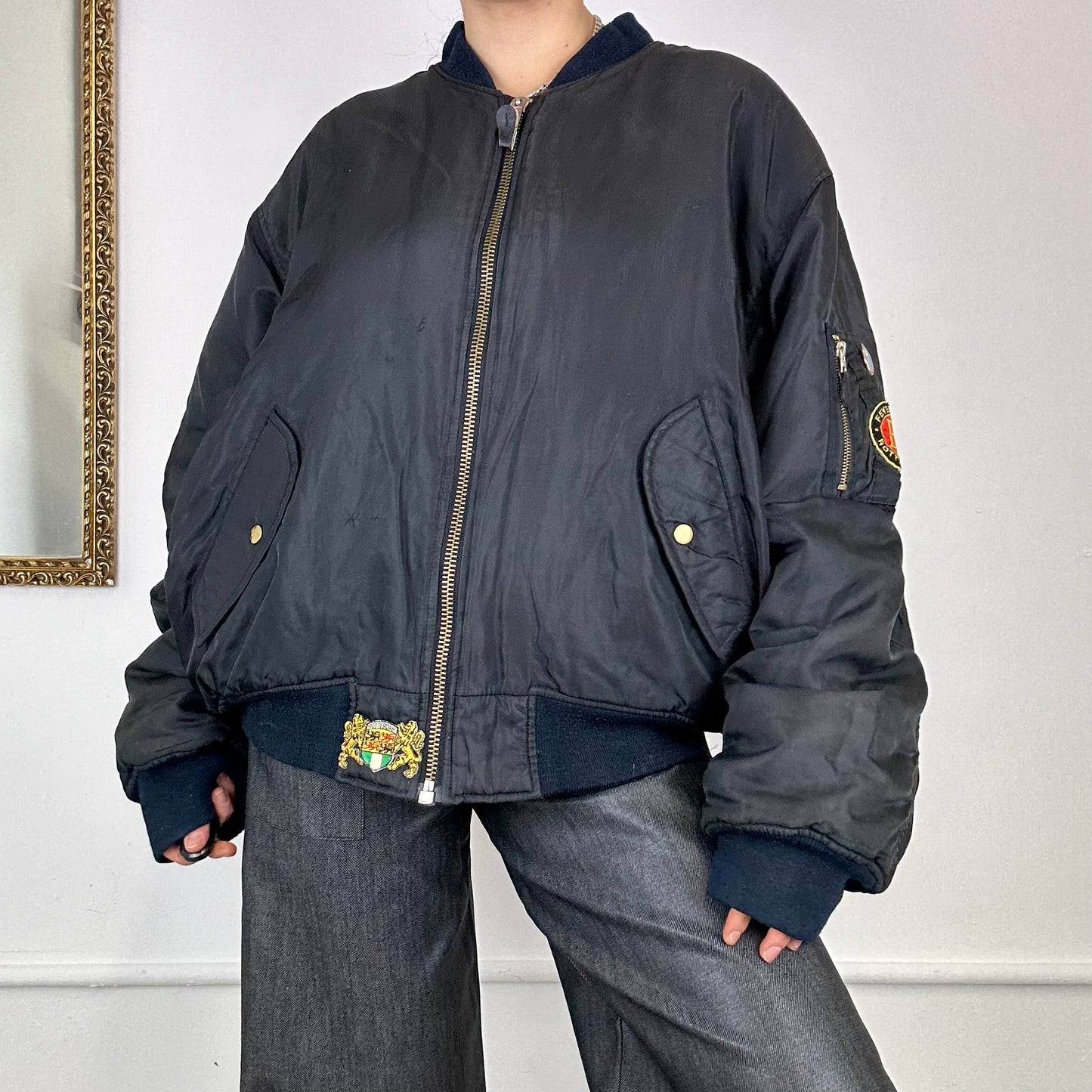 oversized alpha bomber