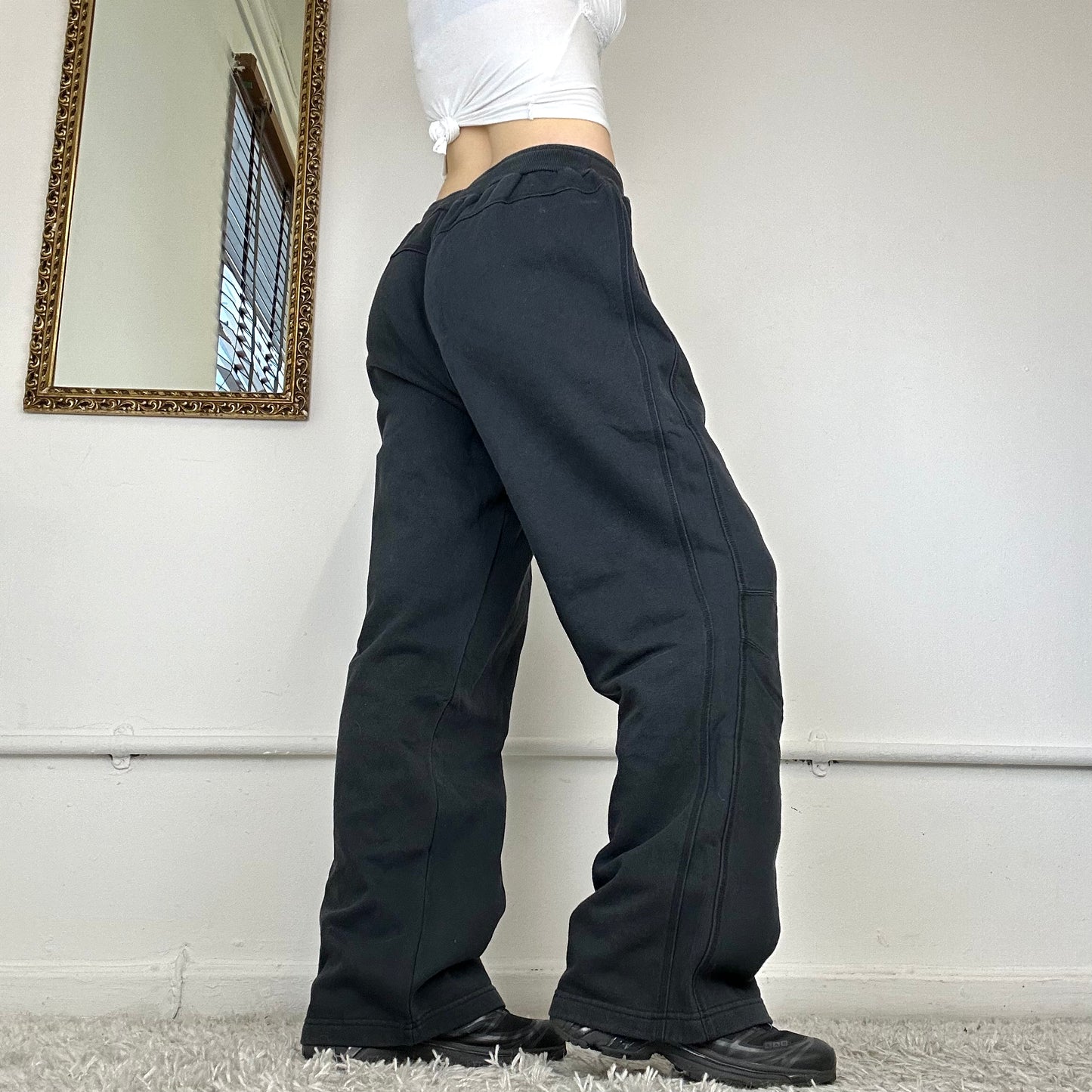 vintage wide leg nike joggers