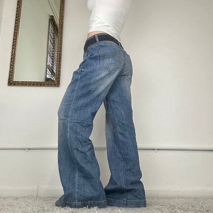 wide leg baggy dkny jeans