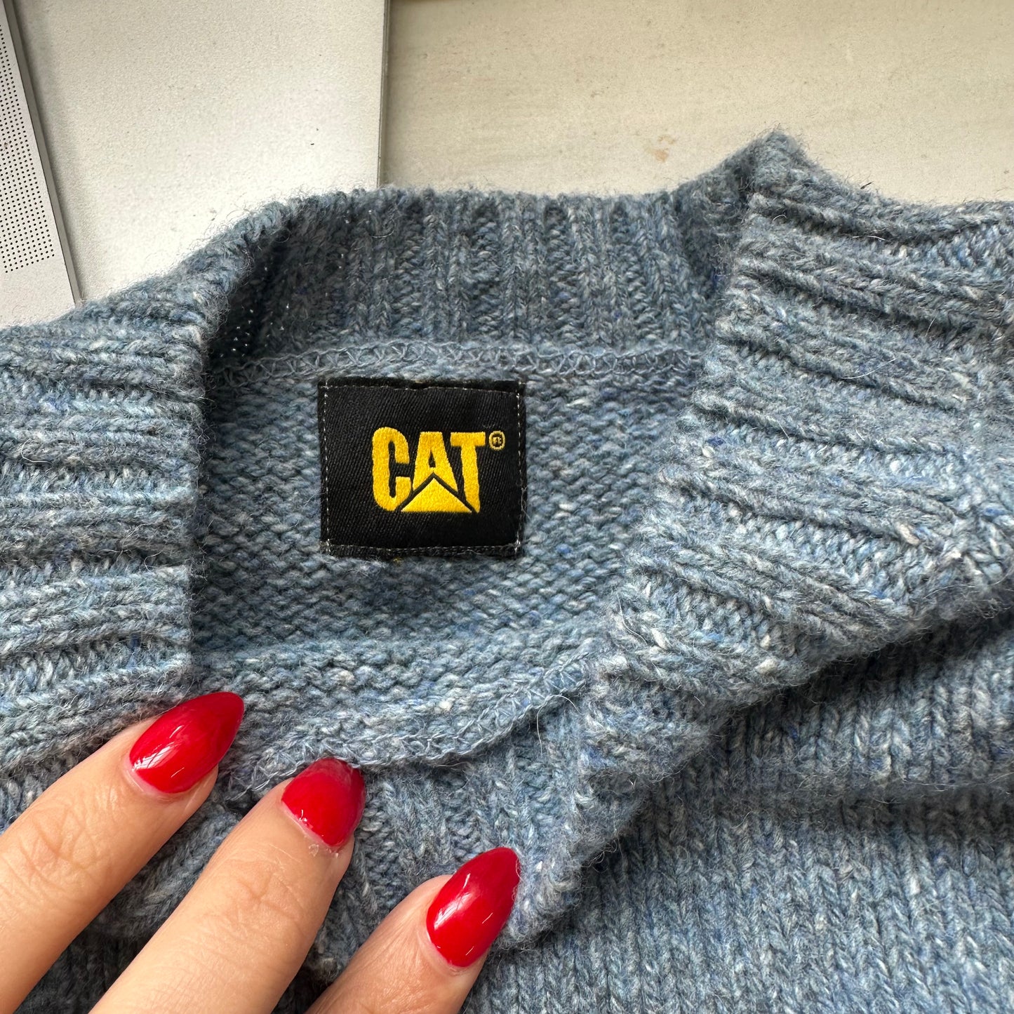 vintage CAT knitted jumper