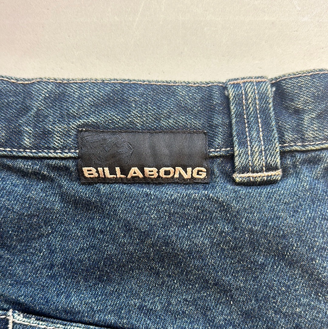 billabong long denim shorts