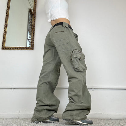 vintage baggy cargo combat trousers