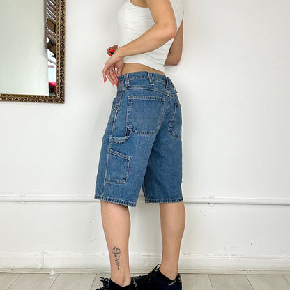 denim cargo shorts