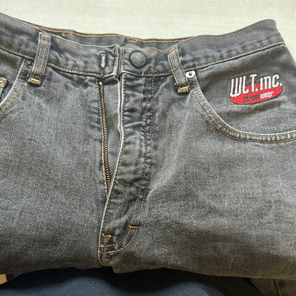 black denim cargo jeans by walter jeans