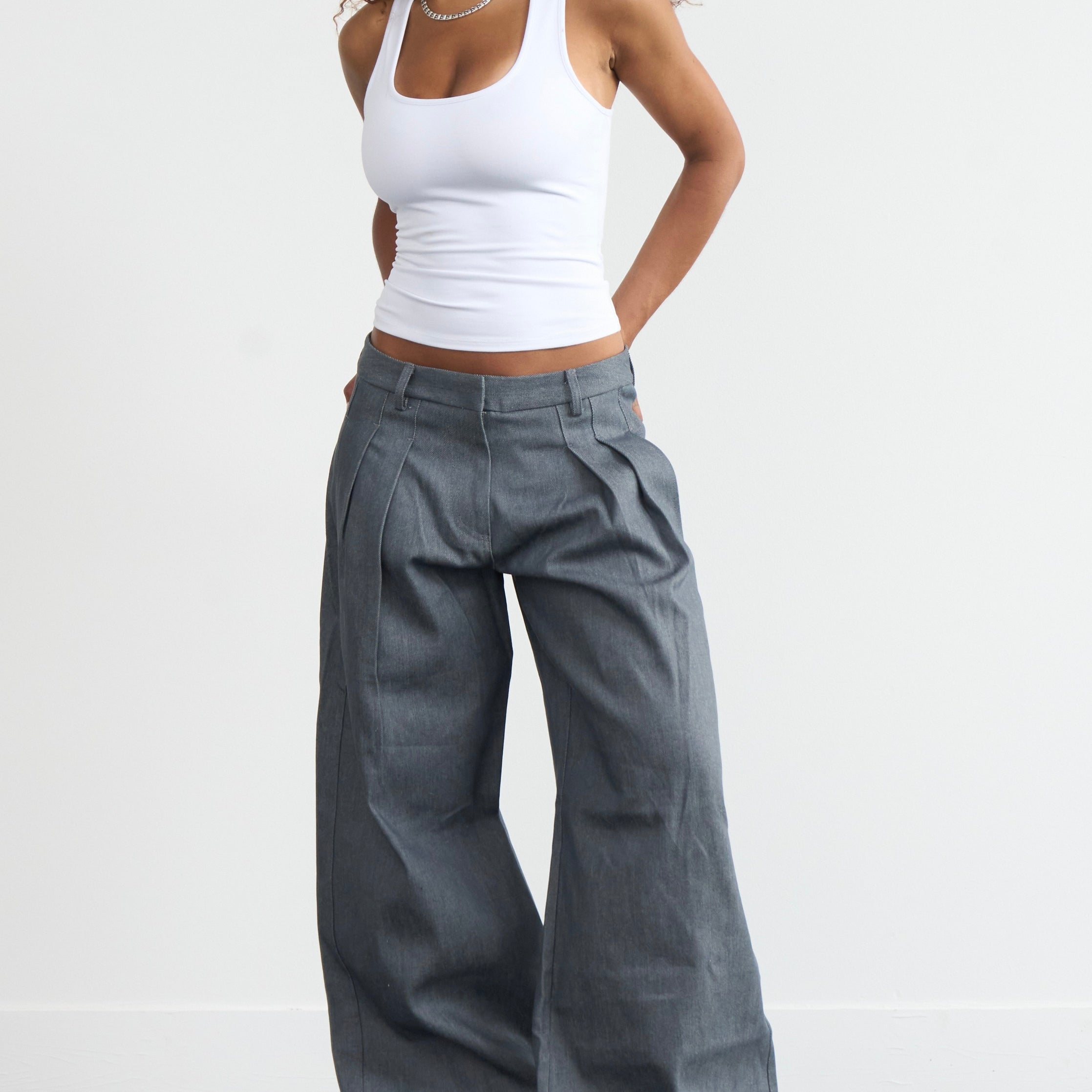 jean Parker - denim gris cadet