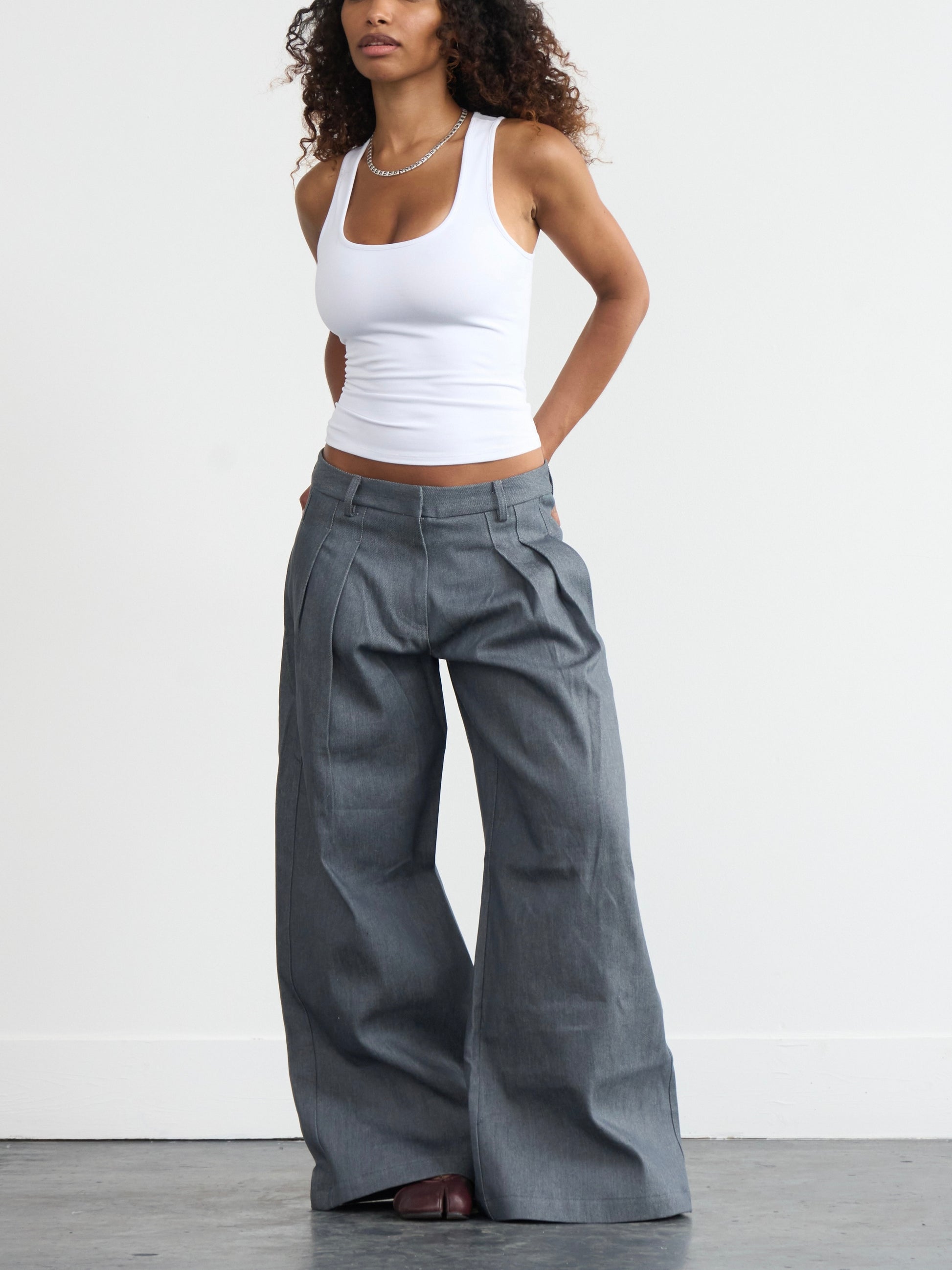 jean Parker - denim gris cadet