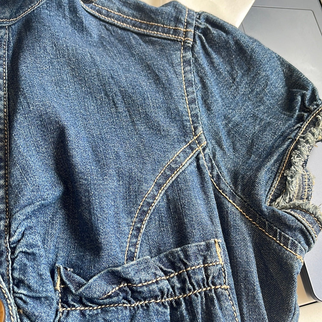 00's denim mini dress