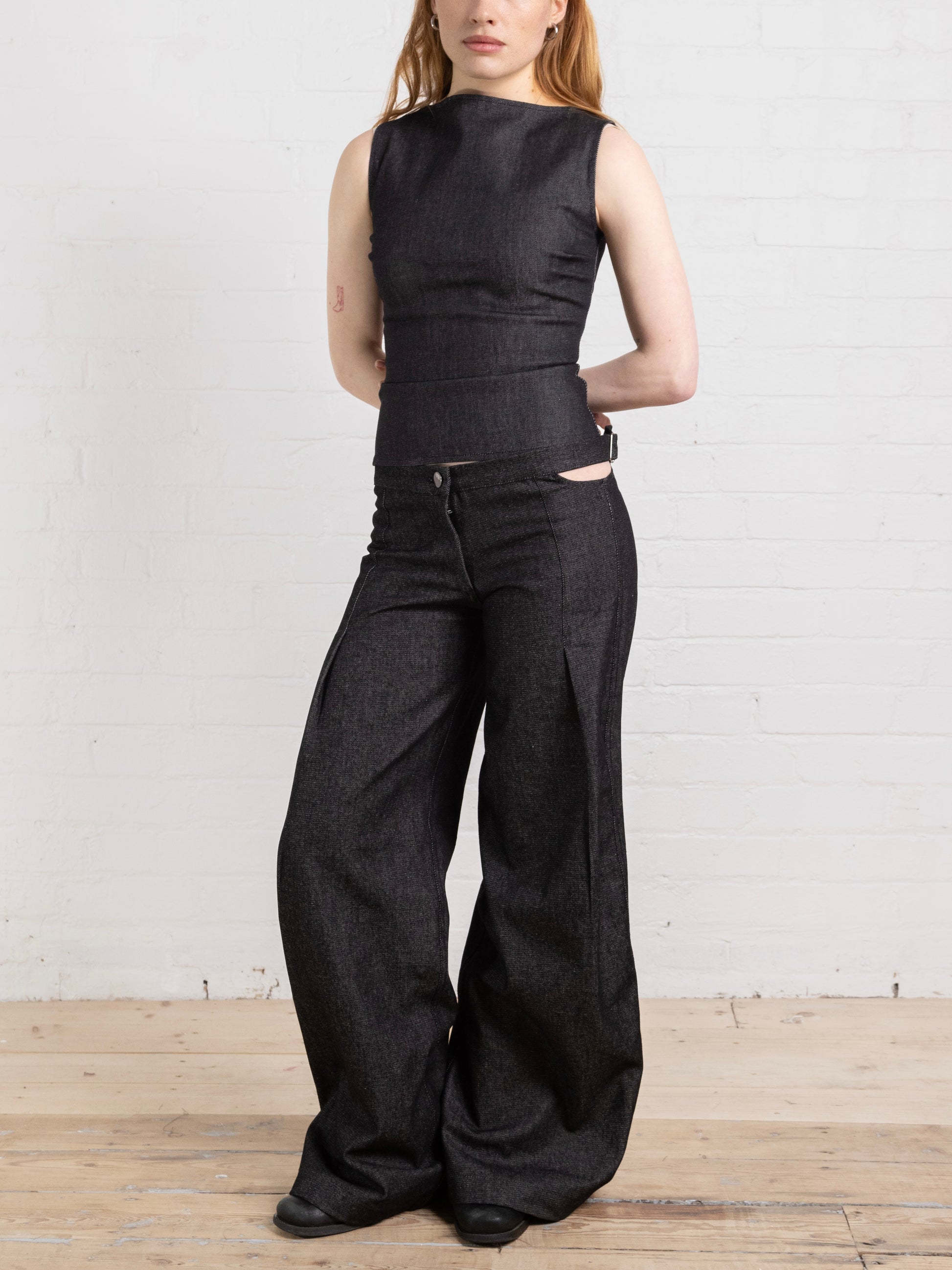 vivienne jean - dark grey denim