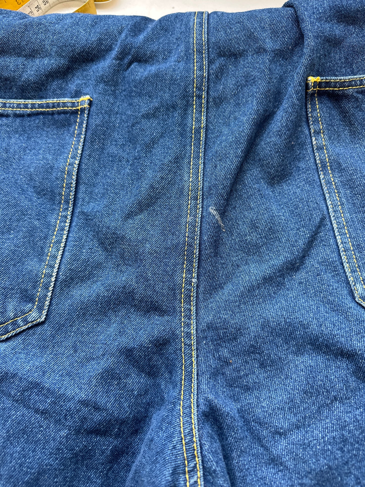 vintage baggy dark wash denim dungarees