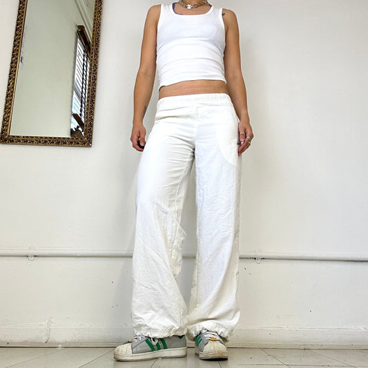 Nike white baggy joggers