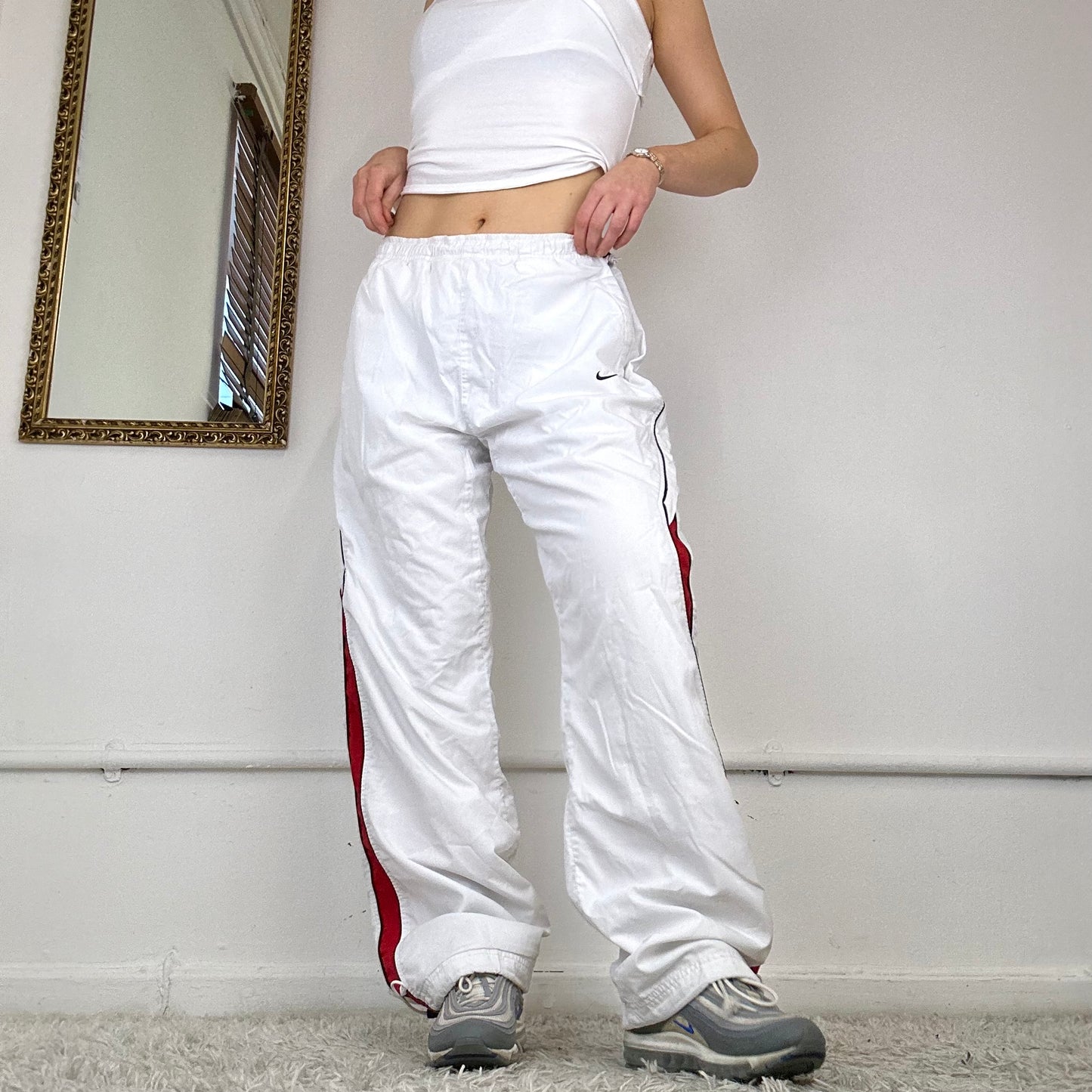 vintage white nike joggers