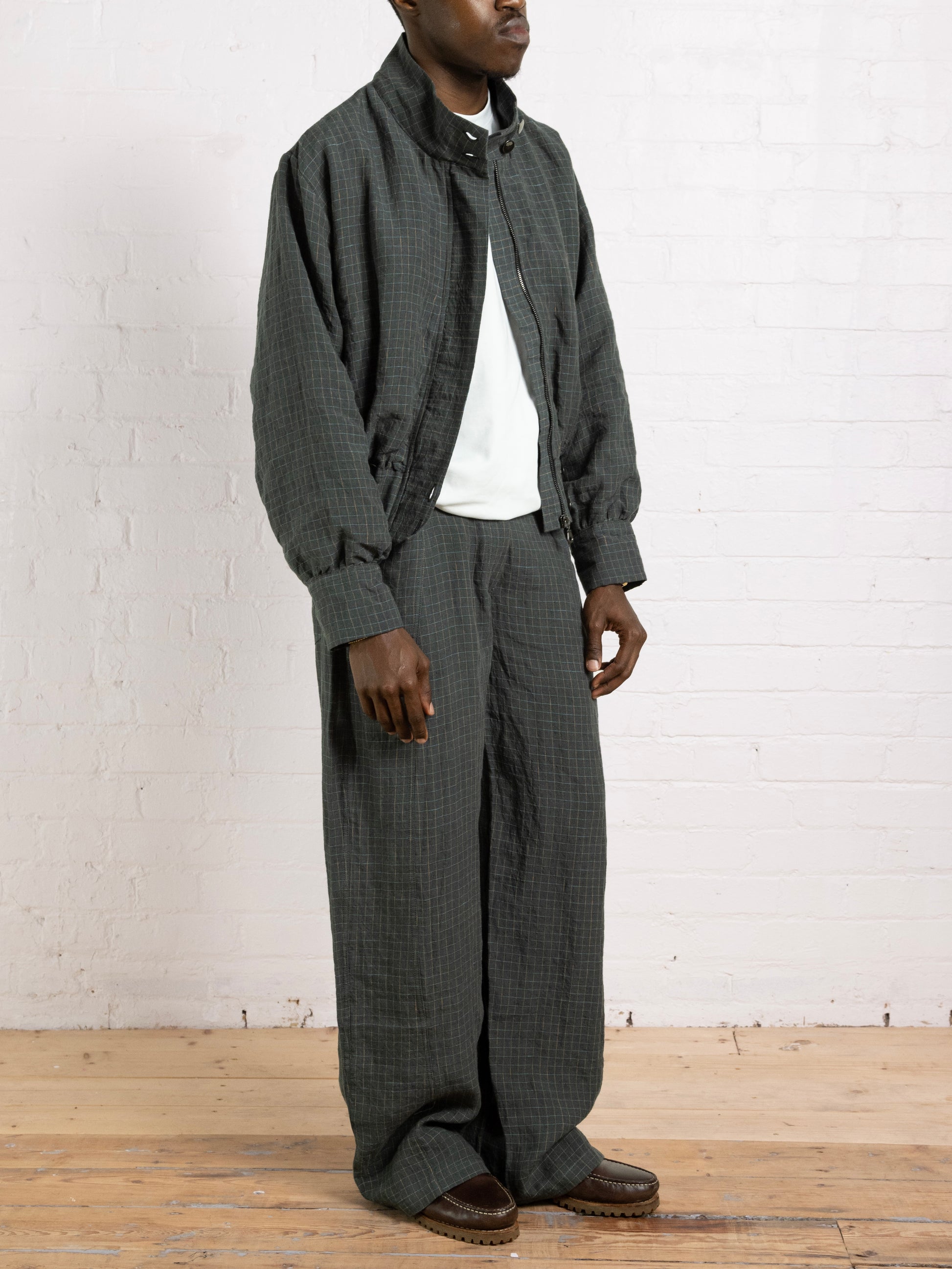 balloon trouser - fern linen
